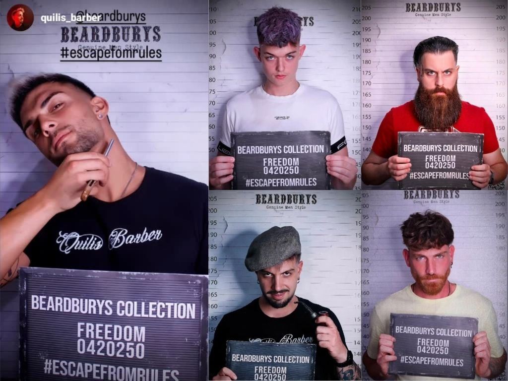 Reto Escape From Rules de Beardburys con el equipo de Quilis Barber